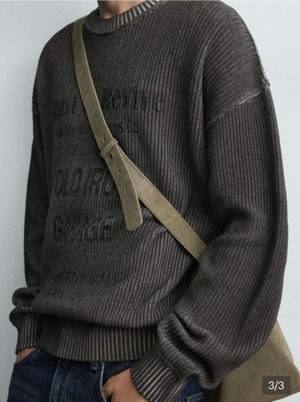 ZARA WASHED PRINTED JUMPER